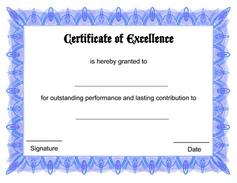 Free Printable Certificates Templates